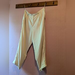 Lauren by Ralph Lauren linen lined cream pleater pants trousers slacks 2…